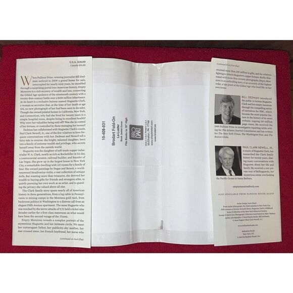 Double Signed 1st Edition Empty Mansions Book by Bill Dedman & Paul Clark Newell - Picture 13 of 16